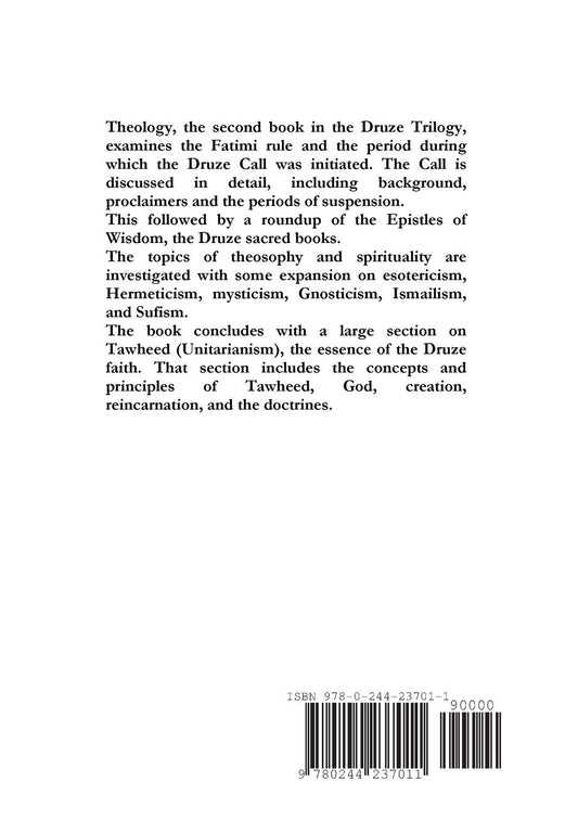 The Druze Trilogy: Theology Paperback - Luxe Regalia
