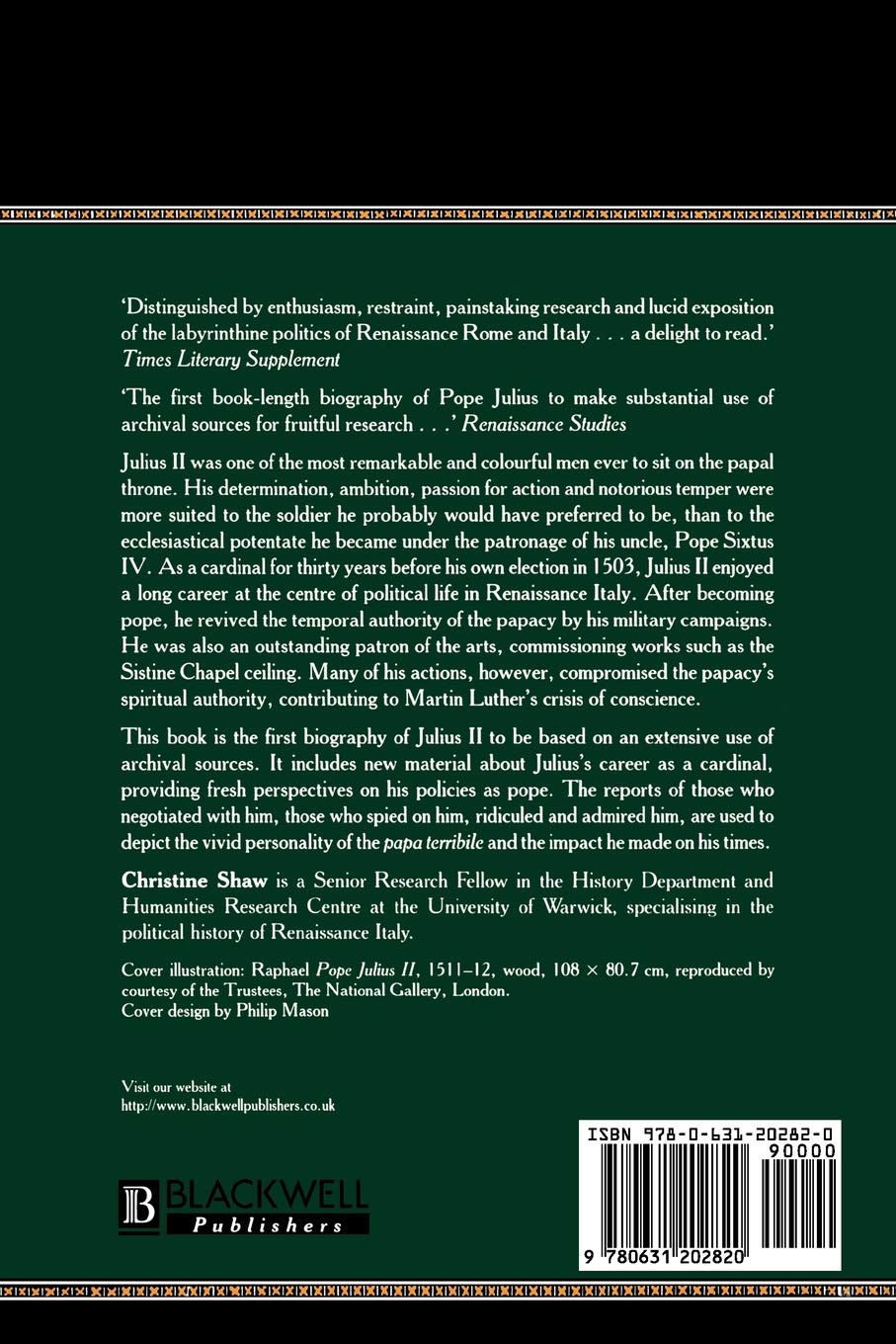 Julius II: The Warrior Pope Paperback
