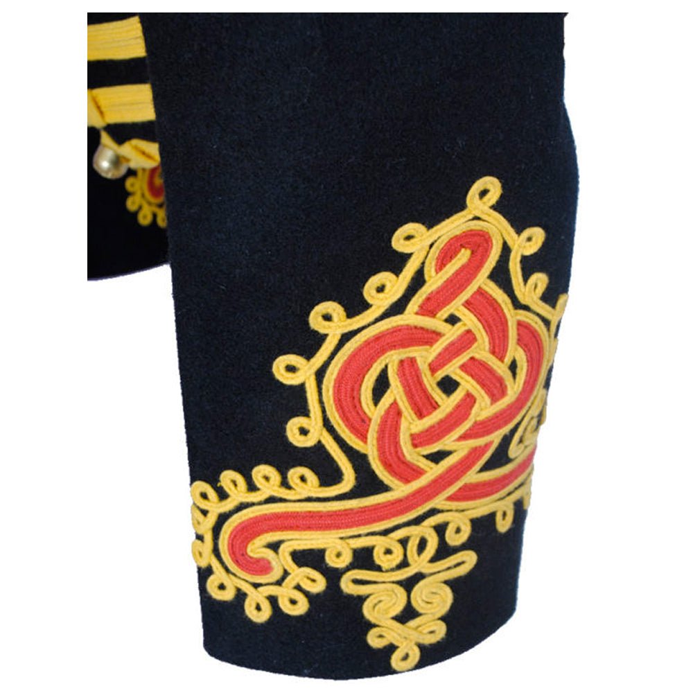 Fantasy Military Hussar Blue Jacket - Luxe Regalia