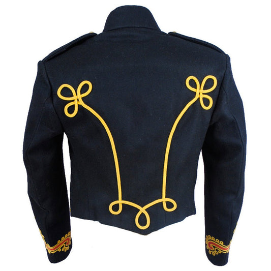 Fantasy Military Hussar Blue Jacket - Luxe Regalia
