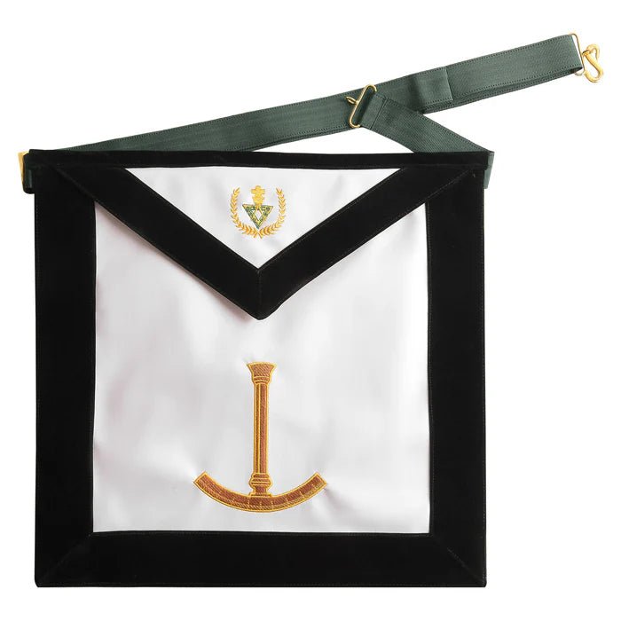 Grand Superintendent Dark Green Apron - Allied Masonic Degrees (AMD)