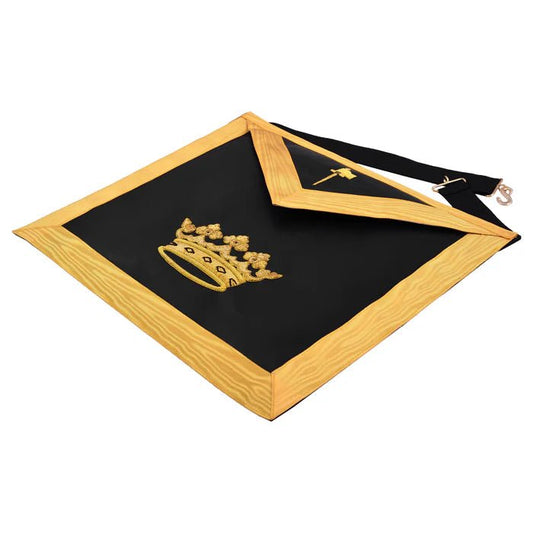 Grand Tiler of Solomon AMD Apron: Hand Embroidery Gold Bullion - Luxe Regalia