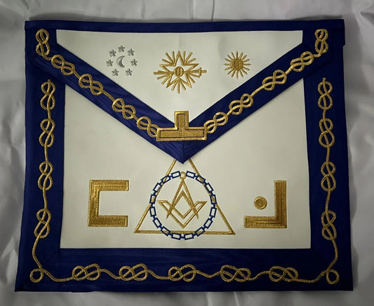 Installed/Past Master Apron. Operative Rite of Solomon - BA - Luxe Regalia
