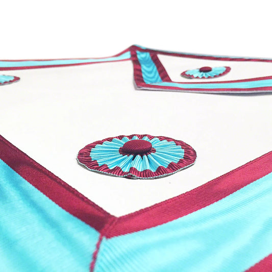 Masonic Standard Mark Degree Master Masons MMM Apron with Pocket - Luxe Regalia