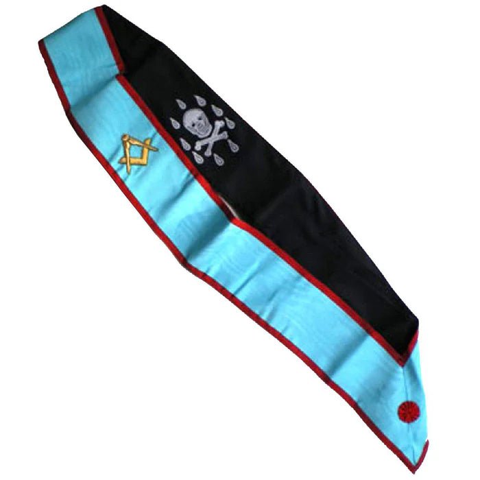 Master Mason Scottish Rite Sash - Blue Moire - Luxe Regalia