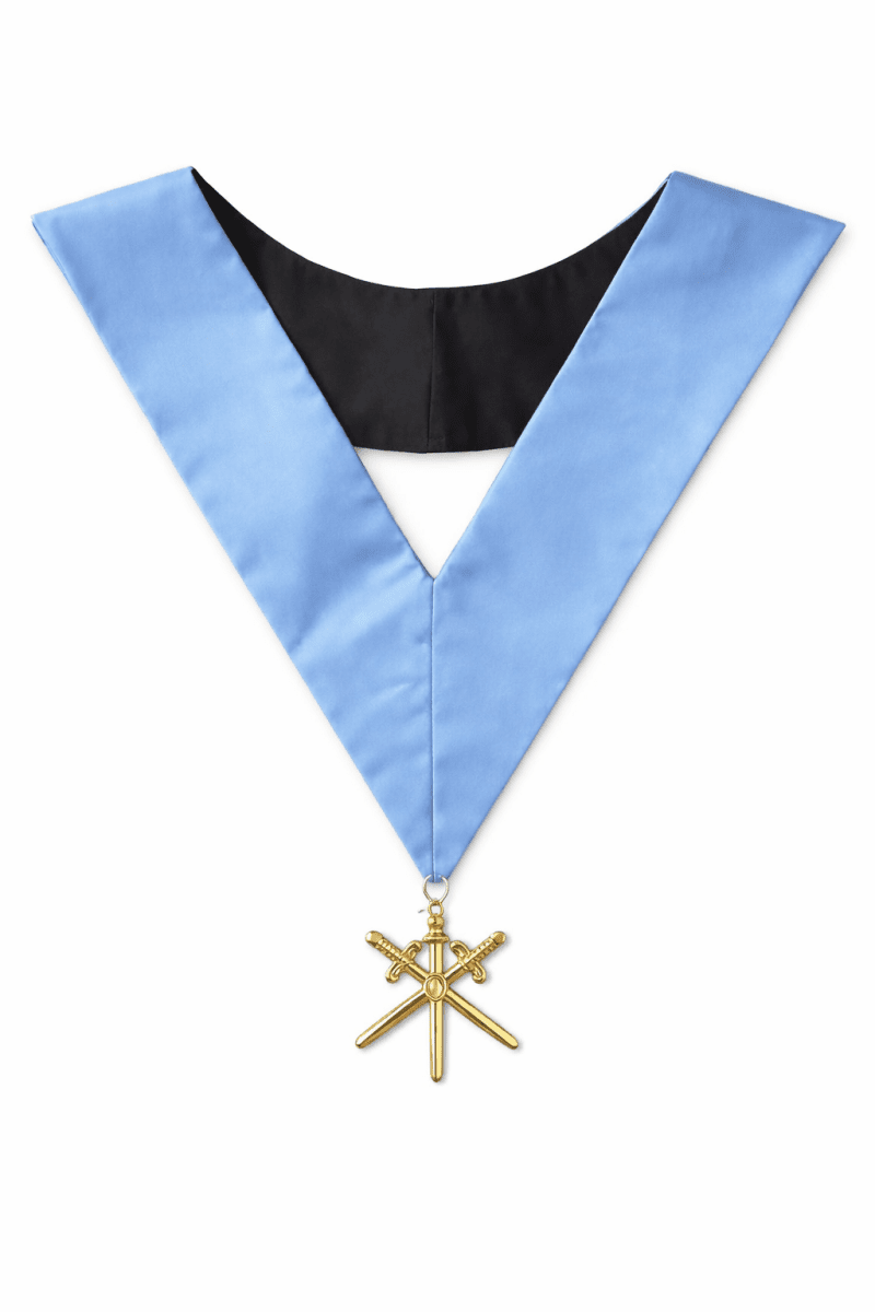 Master of Ceremonies Collar (Natural Silk) - French Rite "Traditional" and "Modern"