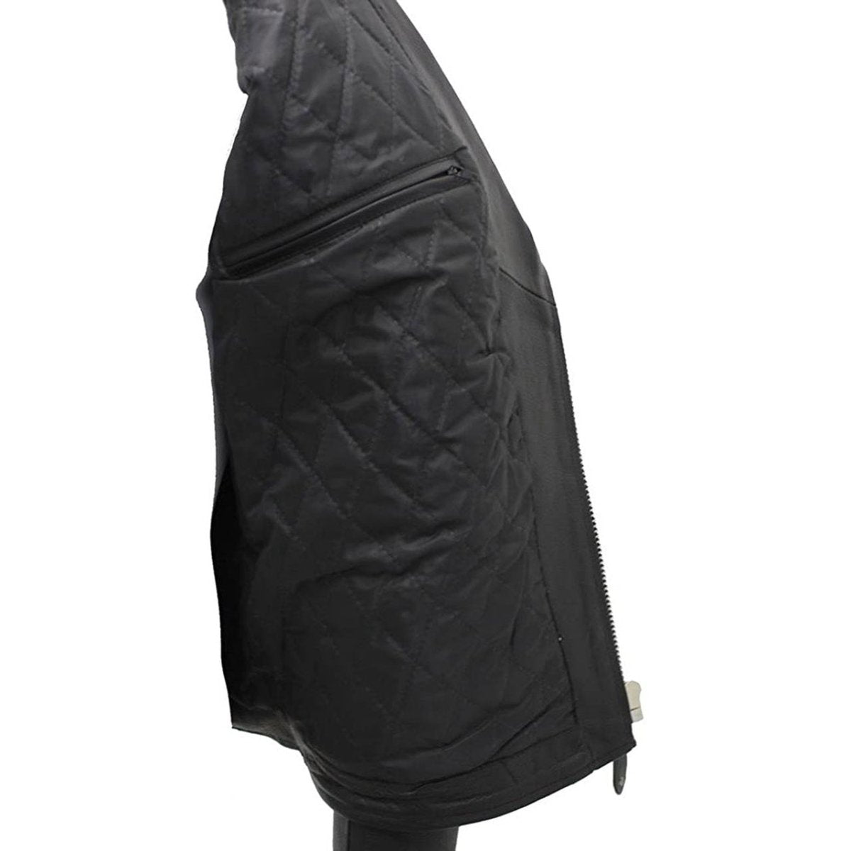 Men’s Biker Black Leather Jacket - Luxe Regalia