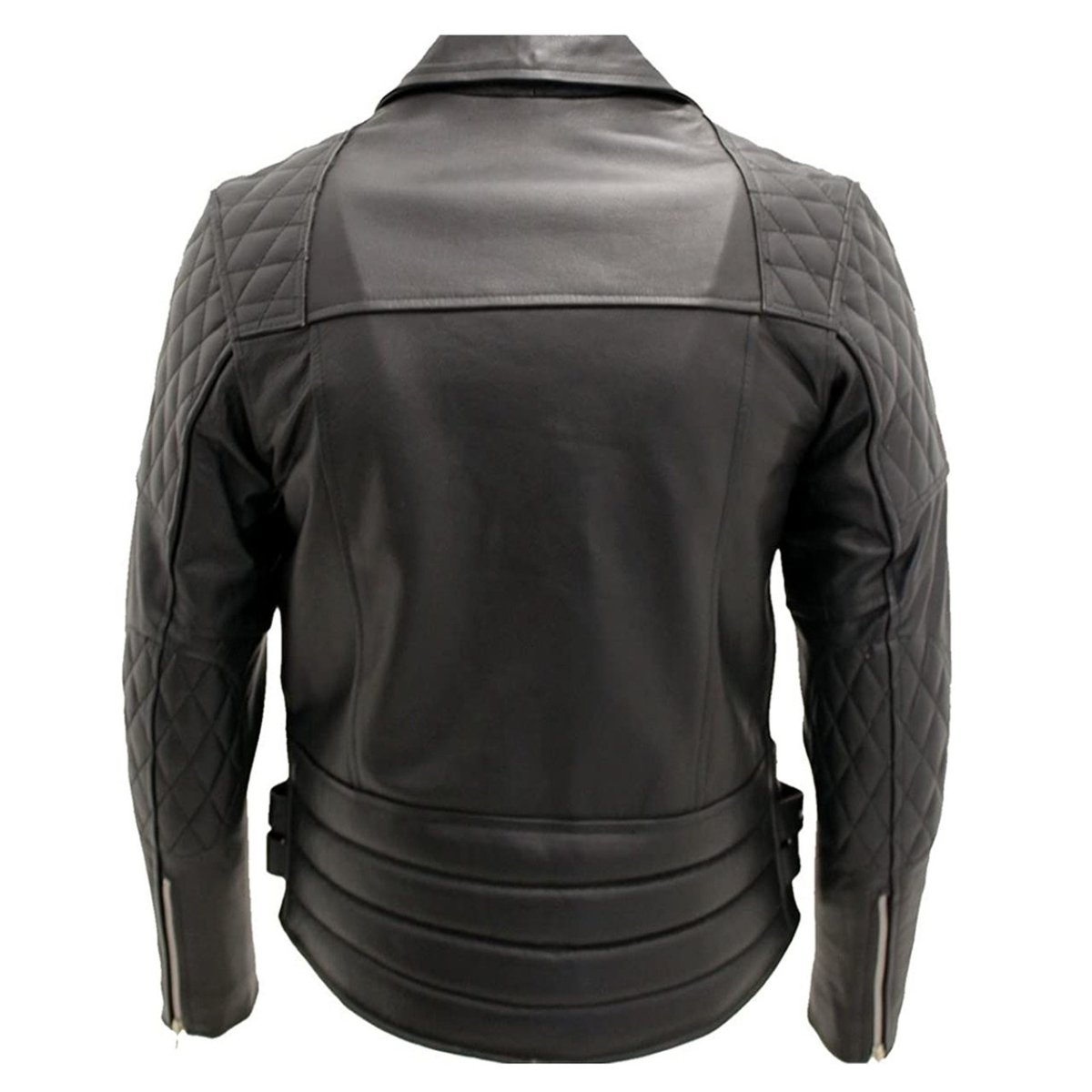Men’s Biker Black Leather Jacket - Luxe Regalia