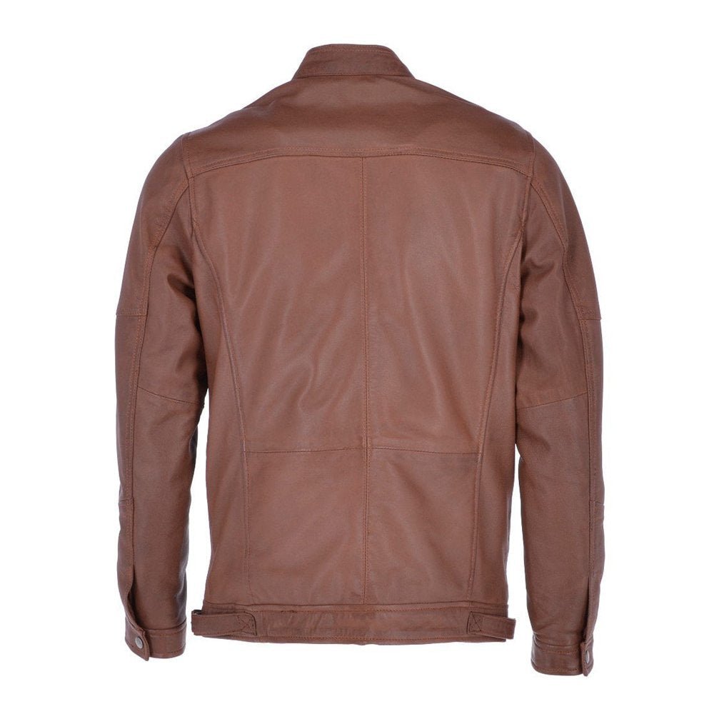 Men’s Brown Leather Jacket - Luxe Regalia