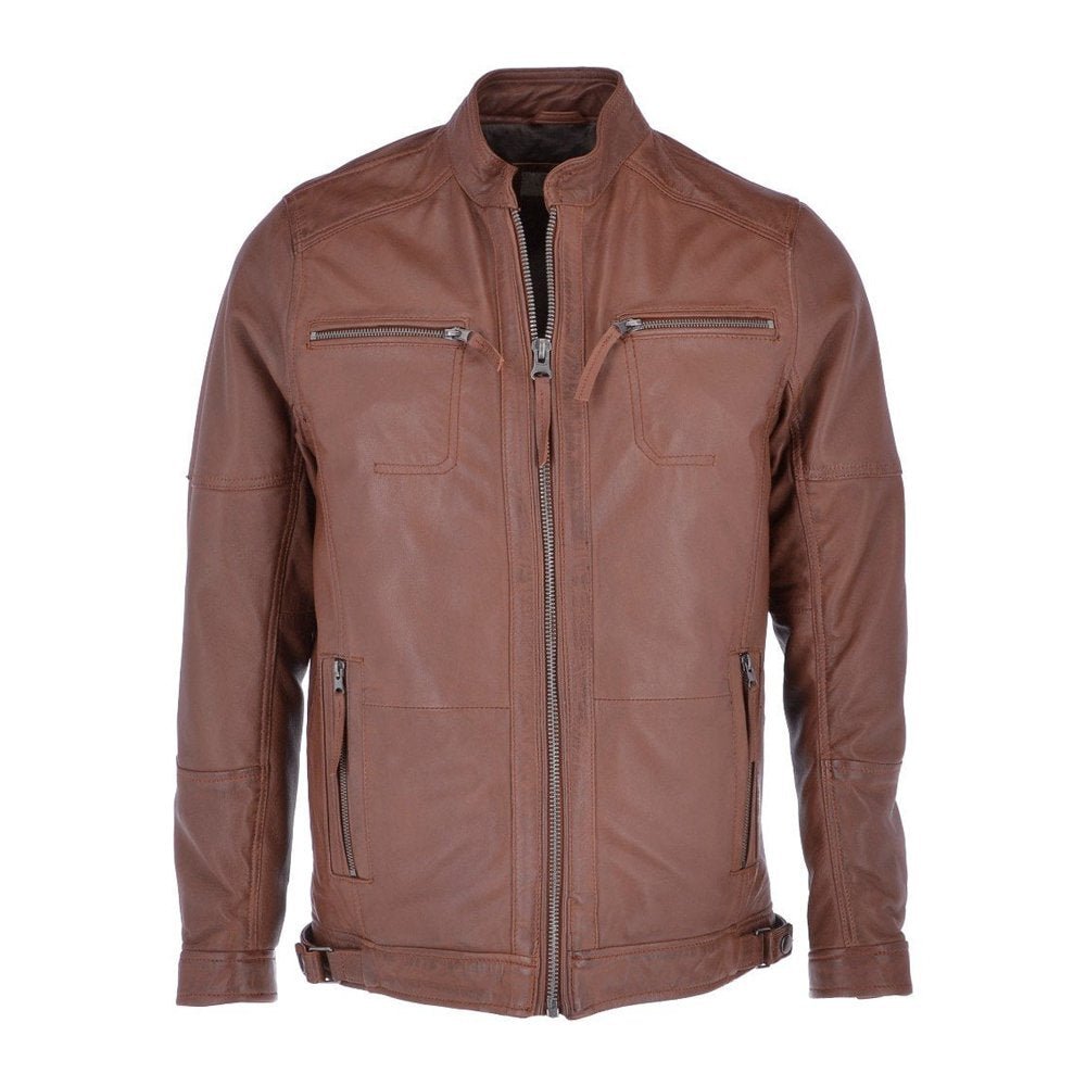 Men’s Brown Leather Jacket - Luxe Regalia