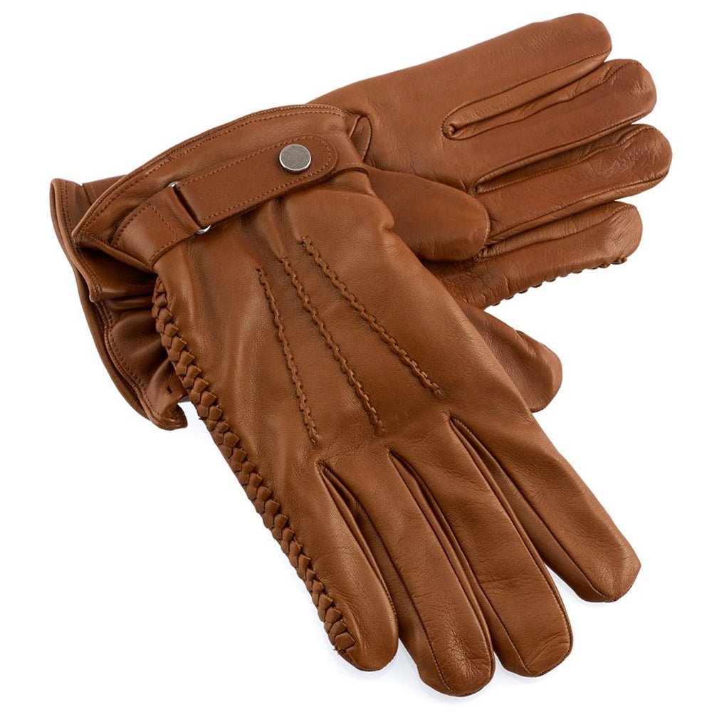 Premium Cognac Leather Driving Gloves - Luxe Regalia