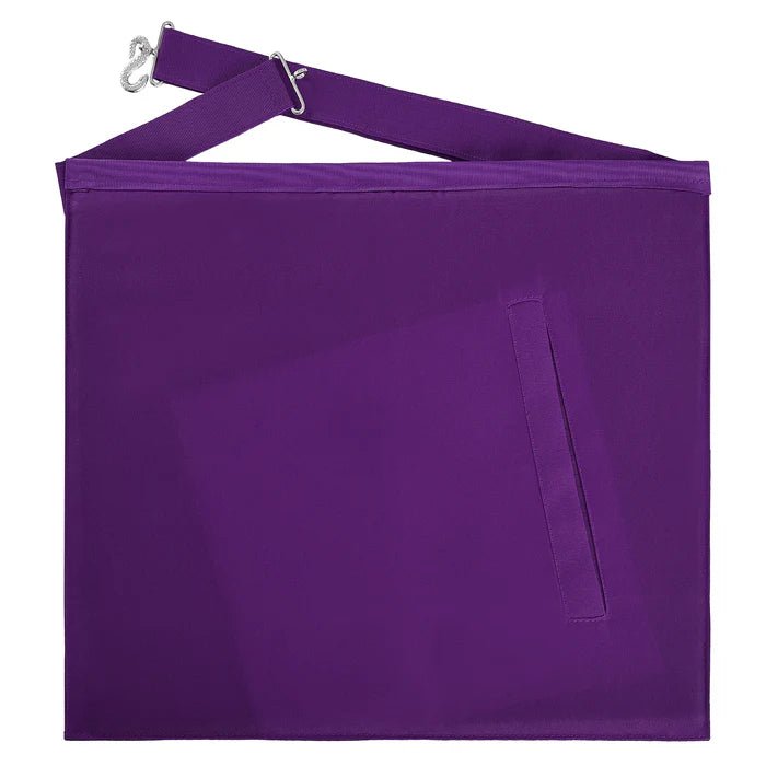 Purple Ribbon Superintendent Ribbon Apron - Allied Masonic Degrees (AMD) - Luxe Regalia