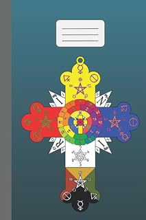 Rosicrucian Rose Cross Notebook - Lined White Paper Notebook -120 pages of 15.24 x 22.86cm, 6"x9" - Luxe Regalia