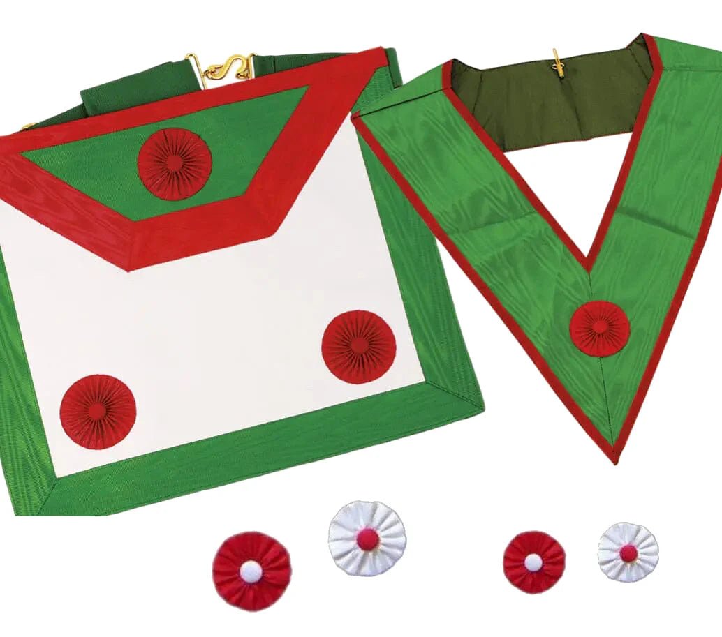 Rectified Scottish Rite - Scottish Master of St. Andrew Set: Apron & Collar - Luxe Regalia