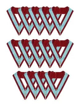 Set 14 Chapter Officers Collars - Mark Masonry