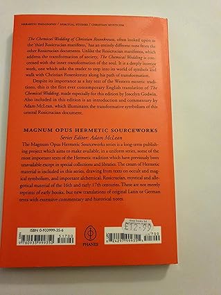 The Chemical Wedding of Christian Rosenkreutz: 18 Paperback - Luxe Regalia
