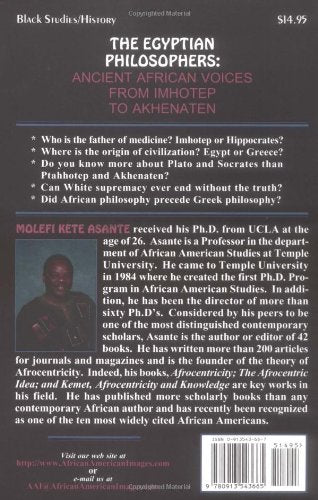 The Egyptian Philosophers: Ancient African Voices from Imhotep to Akhenaten Paperback - Luxe Regalia