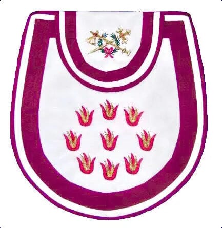 10th Degree Apron. 34x34cm - Chapter, Swedish Rite - Luxe Regalia