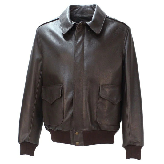 1930 Classic Bomber Leather Jacket - Luxe Regalia