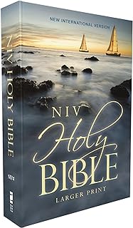 NIV, Holy Bible, Larger Print, Economy Edition, Paperback, Comfort Print [Blue]