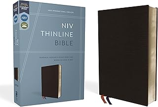 NIV Thinline Bible Red Letter Edition [Leather, Black]