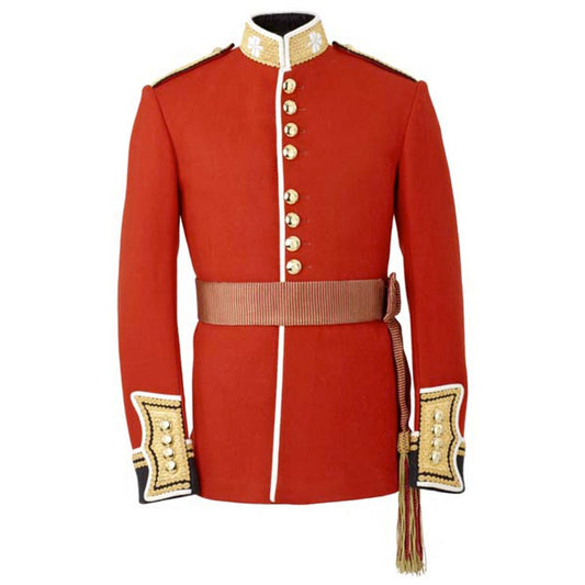 British Ceremonial Scarlet Tunic – Irish Guards Officer’s Dress Jacket - Luxe Regalia
