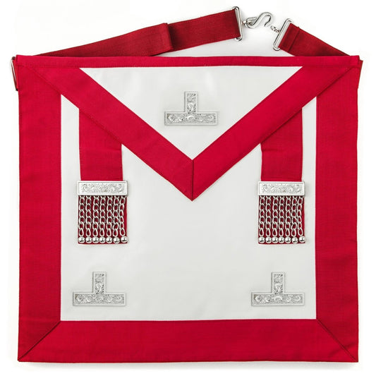 Craft Provincial Steward Apron With Levels (Light Red) - Luxe Regalia