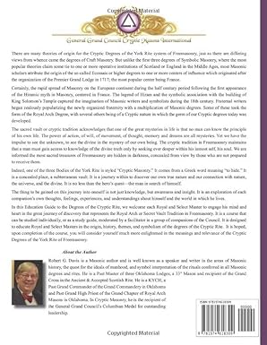 Cryptic Masonry General Education Course Paperback - Luxe Regalia