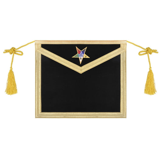 Eastern Star Worthy Patron Apron - Purple & Gold - Luxe Regalia
