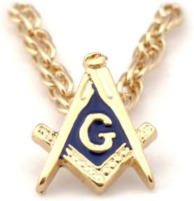 Gold Freemason Masonic Tie Chain with Presentation Gift Box for Masonic Accessories, Metal - Luxe Regalia