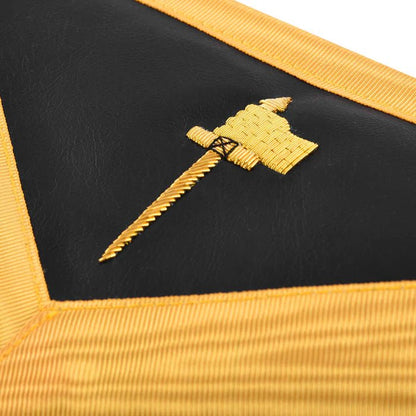 Grand Tiler of Solomon AMD Apron: Hand Embroidery Gold Bullion - Luxe Regalia