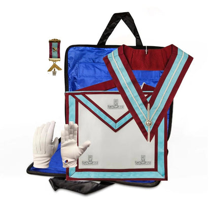 Mark Worshipful Master Mason Apron Regalia Set