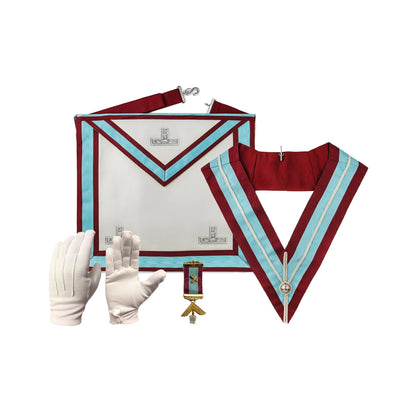 Mark Worshipful Master Mason Apron Regalia Set