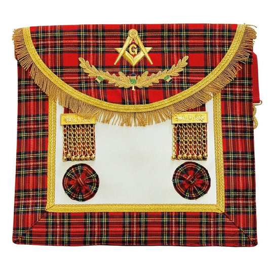 Master Mason Apron - Royal Standard of Scotland - Luxe Regalia
