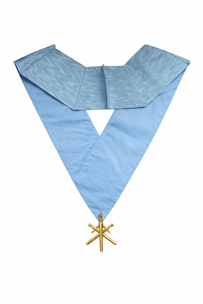 Master of Ceremonies Collar (Natural Silk) - French Rite "Traditional" and "Modern" - Luxe Regalia