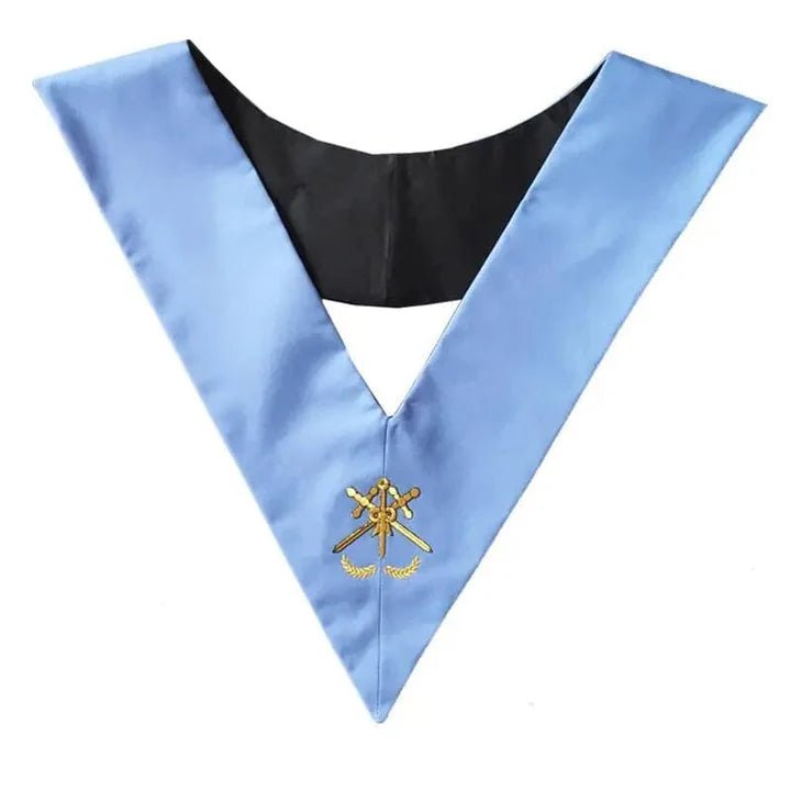 Master of Ceremonies Collar (Natural Silk) - French Rite "Traditional" and "Modern" - Luxe Regalia