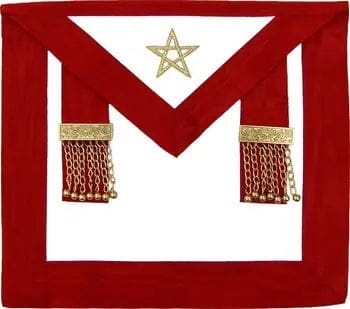 Most Excellent Master Apron with Tassels - American Constitution Royal Arch (York Rite) - Luxe Regalia