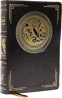 NRSVCE Illustrated Catholic Bible, Comfort Print: Holy Bible [Black] - Luxe Regalia