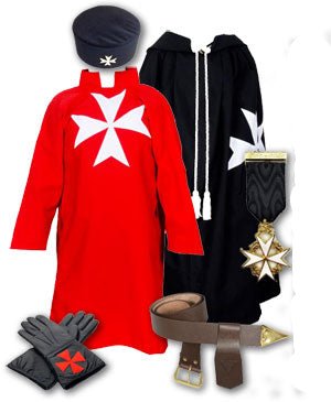 Order of Malta Full Regalia Kit – Tunic, Mantle, Cap & Accessories (AUS/ENG Constitution) - Luxe Regalia