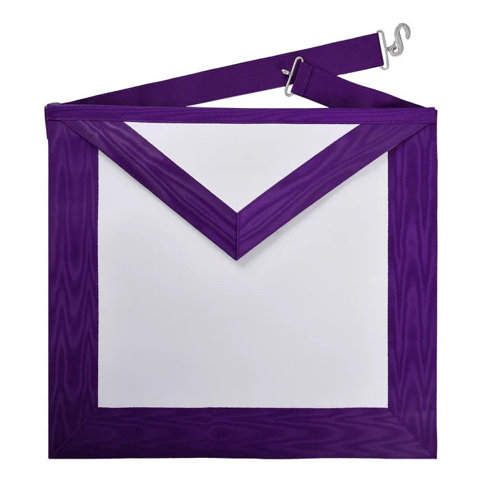 Purple Ribbon Superintendent Ribbon Apron - Allied Masonic Degrees (AMD) - Luxe Regalia