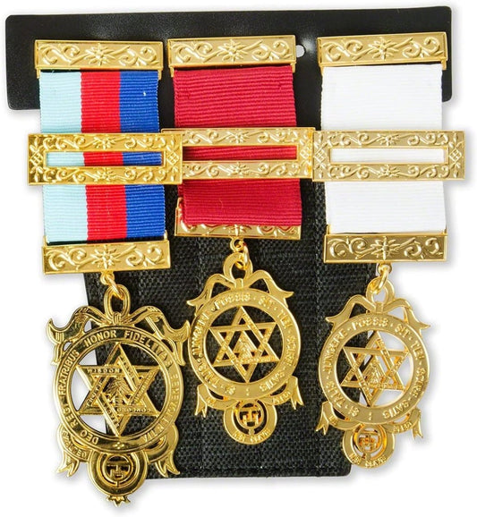 ROYAL ARCH MASONIC COLLECTION - Regalia Pocket and Wallet Jewel Holder Leather Set - Store Jewels Comfortably - Luxe Regalia